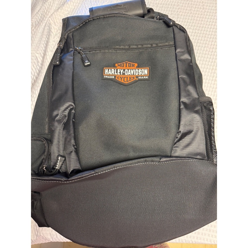New Harley Davidson Genuine Motorcycle Adjustable Backpack Laptop Multi Pockets